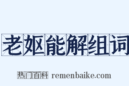 老妪能解组词是什么意思的图片